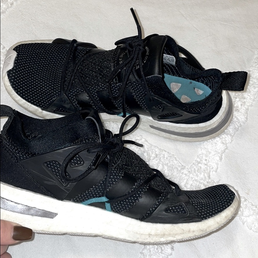 Black adidas shoes